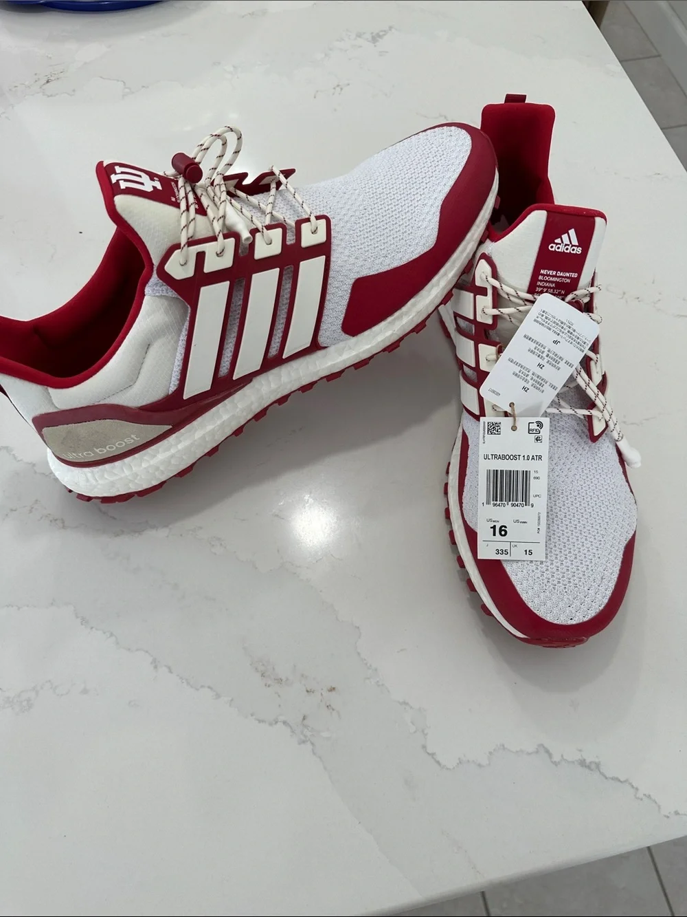 Adidas Men’s Ultrabiost 1.0 ATR Sneakers with IU Logo Sz 16